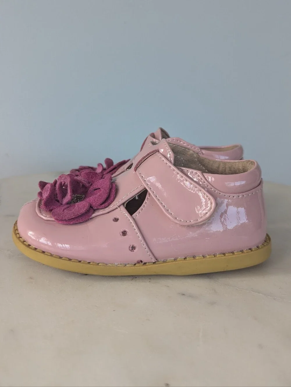 Livie & Luca Girls Blossom Pink Leather Shoes
